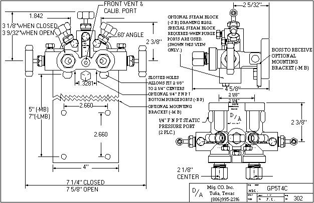 GP5T4C Outline Drawing